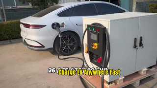 60kW মোবাইল ইভি চার্জার, IP54 রেটিং সহ 65kWh পোর্টেবল এনার্জি স্টোরেজ ইউনিট