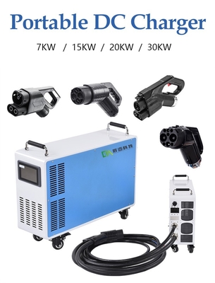 7KW 15KW 20KW 30KW পোর্টেবল ডিসি বৈদ্যুতিক গাড়ির চার্জার অপসারণযোগ্য বৈদ্যুতিক গাড়ির চার্জার