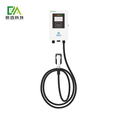 Mckee 7KW 11KW 21KW সাদা দেয়াল মাউন্ট একক বন্দুক বৈদ্যুতিক গাড়ির এসি চার্জিং পিল