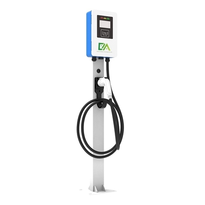 ভালো দাম 7KW 11KW 21KW ব্লু অ্যান্ড হোয়াইট কলাম / ফ্লোর টাইপ একক বন্দুক বৈদ্যুতিক যানবাহন এসি চার্জিং পিল পরিবারের / বাণিজ্যিক অনলাইন