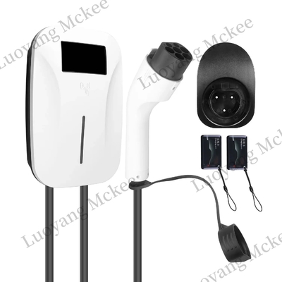 নতুন আগমন OCPP APP কন্ট্রোল পাস সিই সার্টিফিকেট 230V/380V 32A 7KW 11KW 22KW টাইপ 2 এসি ইভি চার্জার ডিএলবি ফাংশন সহ