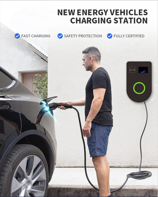 ভালো দাম 7kW 14kW 22kW টাইপ 2 প্লাগ ফাস্ট চার্জিং বাণিজ্যিক ইভি চার্জার স্টেশন ওয়াল মাউন্ট চার্জিং সকেট অনলাইন