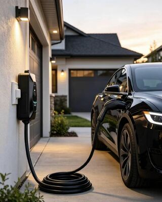 ভালো দাম টাইপ 1 এ 2 এসি পোর্টেবল ইভি চার্জার 11.5KW 6A-48A 85V-265V ইনপুট আইপি 54 সুরক্ষা UL94 V0 1.68 ইঞ্চি এলসিডি ডিসপ্লে সহ শিখা retardant অনলাইন