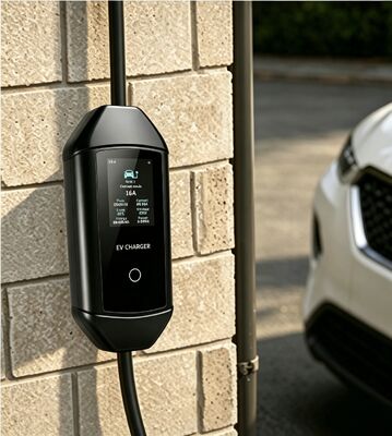 ভালো দাম McKee Q2 পোর্টেবল টাইপ 1 এসি ইভি চার্জার 1.92kW 6A থেকে 16A 3.67 ইঞ্চি এলসিডি IP54 UL94 V0 85V থেকে 265V হোম আউটডোর চার্জিংয়ের জন্য অনলাইন