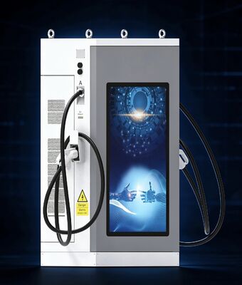 ভালো দাম CLF DC 60 বাণিজ্যিক ফাস্ট চার্জিং স্টেশন 60kW DC EV চার্জার এয়ার কুলিং IP54 OCPP1.6J 55 ইঞ্চি LCD বিজ্ঞাপন স্ক্রিন মাল্টি কানেক্টর ডিজাইন অনলাইন
