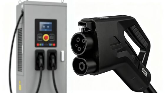160kW Dual Gun CCS1 CCS2 DC Fast Charger IP55 10 Inch Touch Screen for Highway Charging